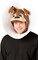 The Costume Center Ivory and Brown Puppy in Cone Unisex Adult Halloween Costume